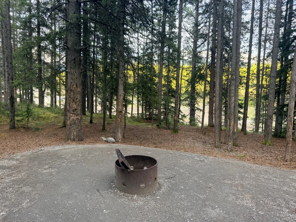 Interlakes Campground, the only Kananaskis campground on Lower Kananaskis Lake